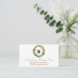 Tarjeta De Visita Honeybee Wreath Business
