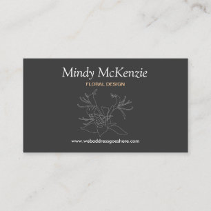 Tarjeta De Visita HONEYSUCKLE GRAY Business Card