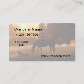 Tarjeta De Visita Horarios Misty Sunrise