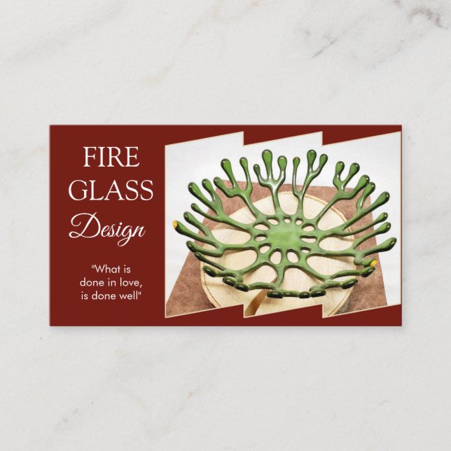 Tarjeta de visita horizontal de Borgoña (Anverso)