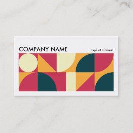 Tarjeta De Visita Horizontal geométrico largo v01