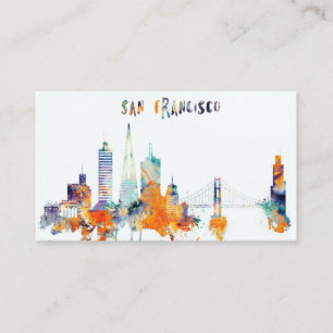 Tarjeta De Visita Horizonte de la ciudad de San Francisco