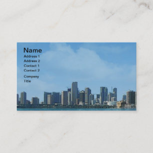 Tarjeta De Visita Horizonte de Miami