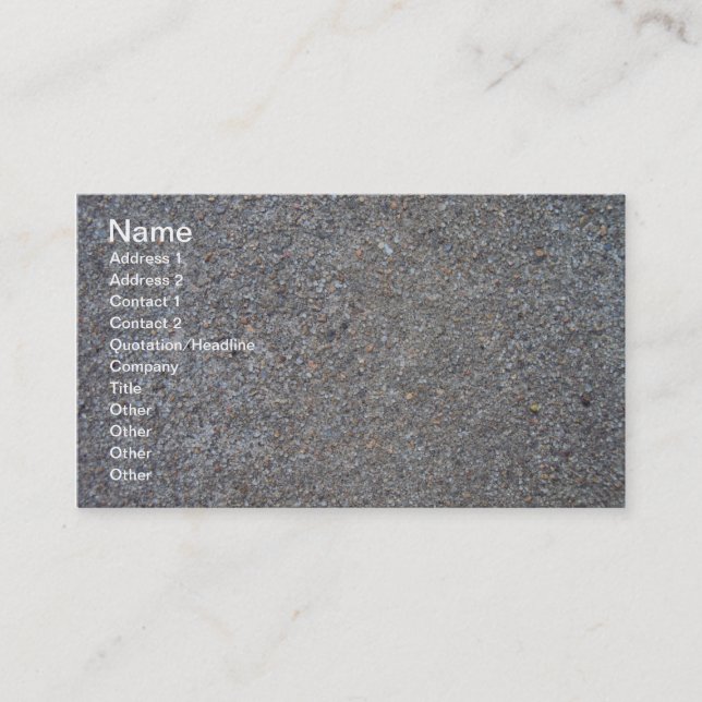 Tarjeta De Visita Hormigón de Weathered (Anverso)