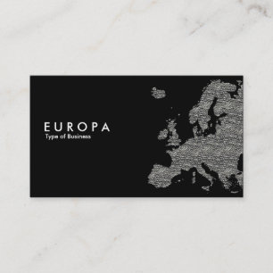 Tarjeta De Visita Hormigón del EUROPA - negro