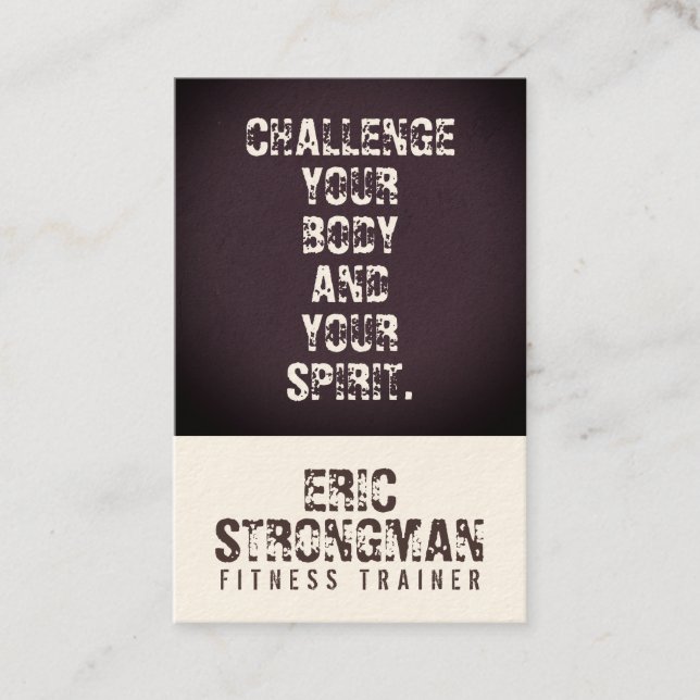 Tarjeta De Visita Hormigón oxidado de la cubierta del texto de la (Anverso)