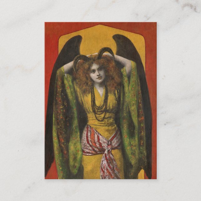 Tarjeta de visita Horn Angel ACEO (Anverso)