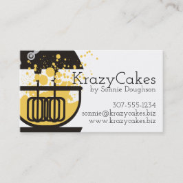 Tarjeta De Visita Hornada de la panadería de la salpicadura del