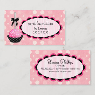 Tarjeta De Visita Horneado de Cake Pops
