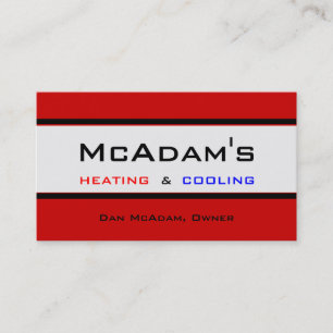 Tarjeta De Visita Horno de la bomba de calor HVAC de refrigeración 