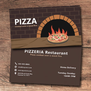 Tarjeta De Visita Horno de leña - Pizza