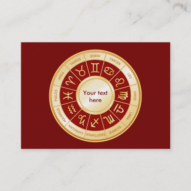 Tarjeta De Visita Horoscope Mandala (Anverso)