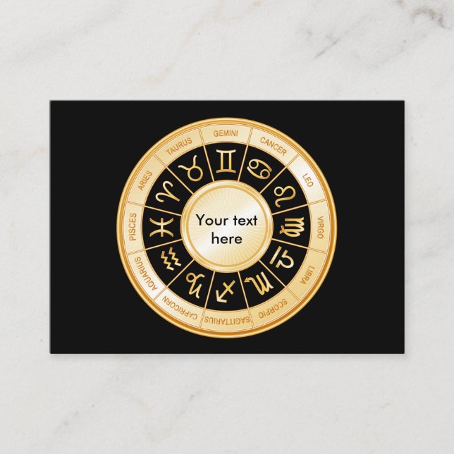 Tarjeta De Visita Horoscope Mandala (Anverso)