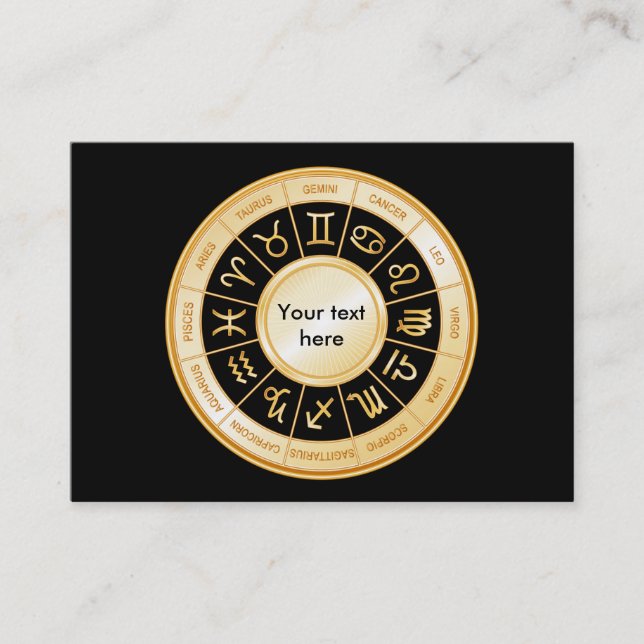 Tarjeta De Visita Horoscope Mandala (Anverso)