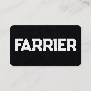 Tarjeta De Visita Horse Farrier