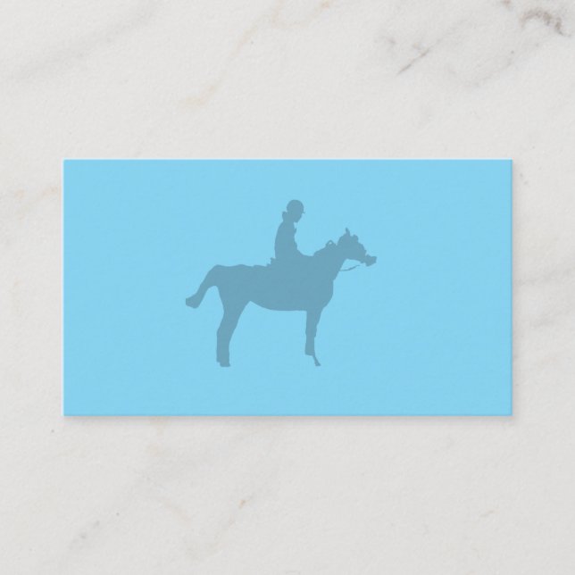 Tarjeta De Visita Horse Silhouette Small Notepad (Anverso)
