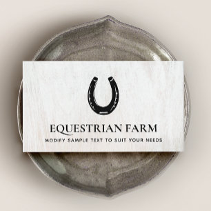 Tarjeta De Visita Horseshoe Equestrian Business Card
