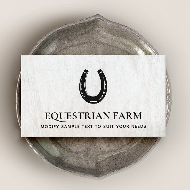 Tarjeta De Visita Horseshoe Equestrian Business Card (Subido por el creador)