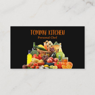 Tarjeta De Visita Hortalizas de cocina para cocineros