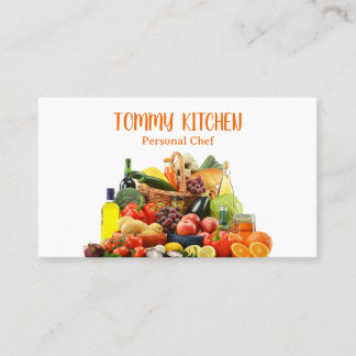 Tarjeta De Visita Hortalizas de cocina para cocineros