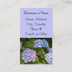 Tarjeta De Visita Hortensia Mauve Claro