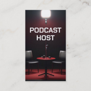 Tarjeta De Visita Host de podcast