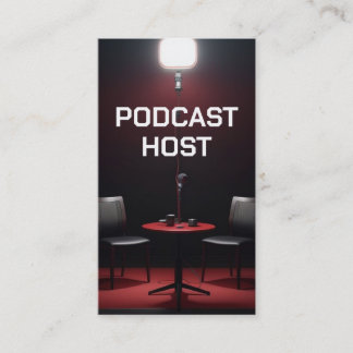 Tarjeta De Visita Host de podcast