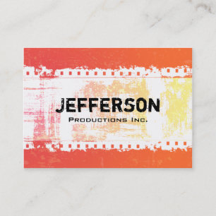 Tarjeta de visita Hot Grunge Style Large Company