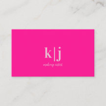 Hot Pink Monogram Makeup Artist