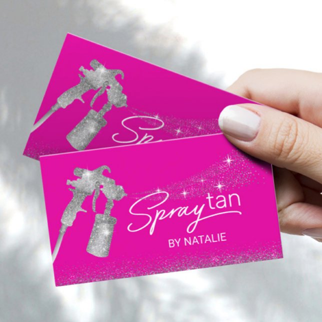 Tarjeta De Visita Hot Pink Sless Tanning Mobile Spray Tan (Subido por el creador)