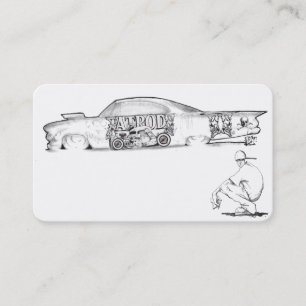 Tarjeta De Visita Hot Rods y Automobiles Business Card Ideas