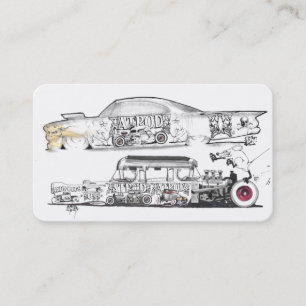 Tarjeta De Visita Hot Rods y Automobiles Business Card Ideas