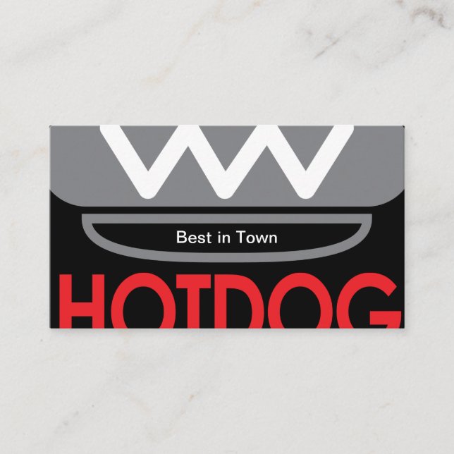 Tarjeta De Visita Hotdog (Anverso)