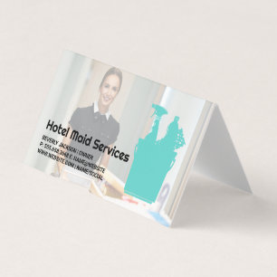 Tarjeta De Visita Hotel Cleaner   Servicios Maid