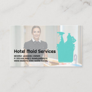 Tarjeta De Visita Hotel Cleaner   Servicios Maid