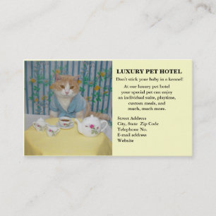 Tarjeta De Visita Hotel del mascota