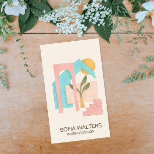 Tarjeta De Visita hotel inmobiliario de diseño interior