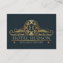 Tarjeta De Visita Hotel Luxury Gold