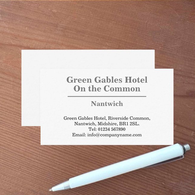 Tarjeta De Visita Hotel o alojamiento (Subido por el creador)