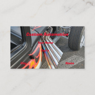 Tarjeta De Visita Hotrod Exhaust Pipe Business