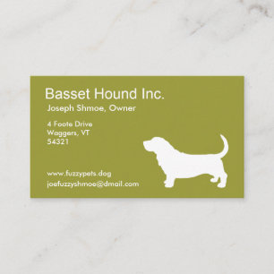 Tarjeta De Visita Hound Basset