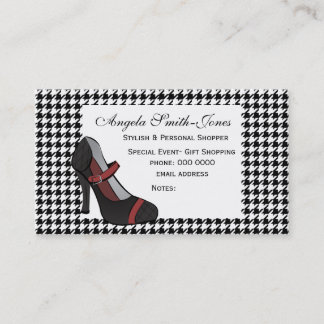 Tarjeta De Visita Hounds-tooth Heel!
