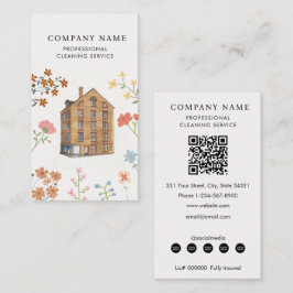 Tarjeta De Visita House Cleaner Cleaning Services Professional 