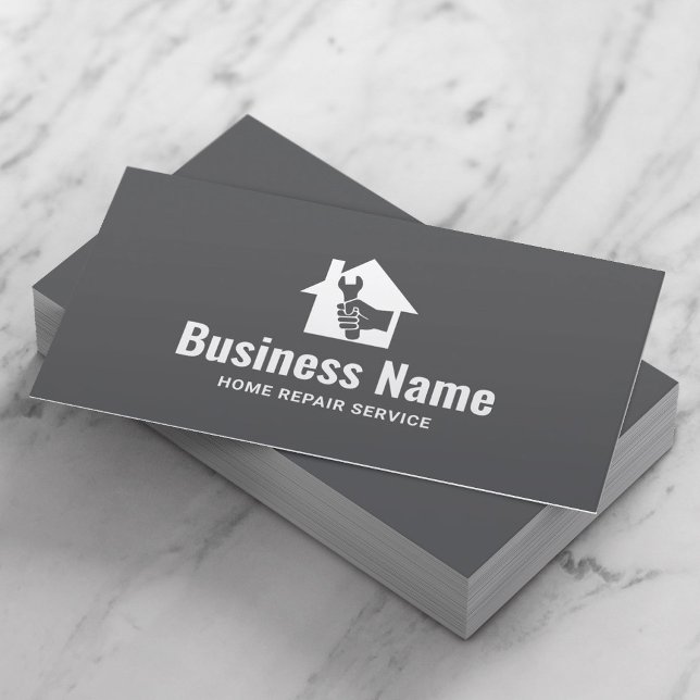 Tarjeta De Visita House Repair Logo Professional Handyman (Subido por el creador)