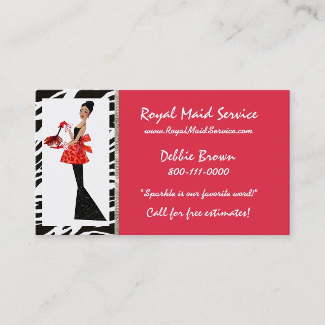 Tarjeta De Visita HouseKeeping Diva (Anverso)