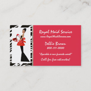 Tarjeta De Visita HouseKeeping Diva Business Cards
