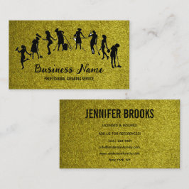 Tarjeta De Visita Housekeeping Maid Service Cleaning Professional