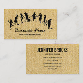 Tarjeta De Visita Housekeeping Maid Service Cleaning Professional