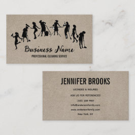 Tarjeta De Visita Housekeeping Maid Service Cleaning Professional