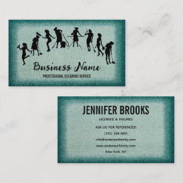 Tarjeta De Visita Housekeeping Maid Service Cleaning Professional